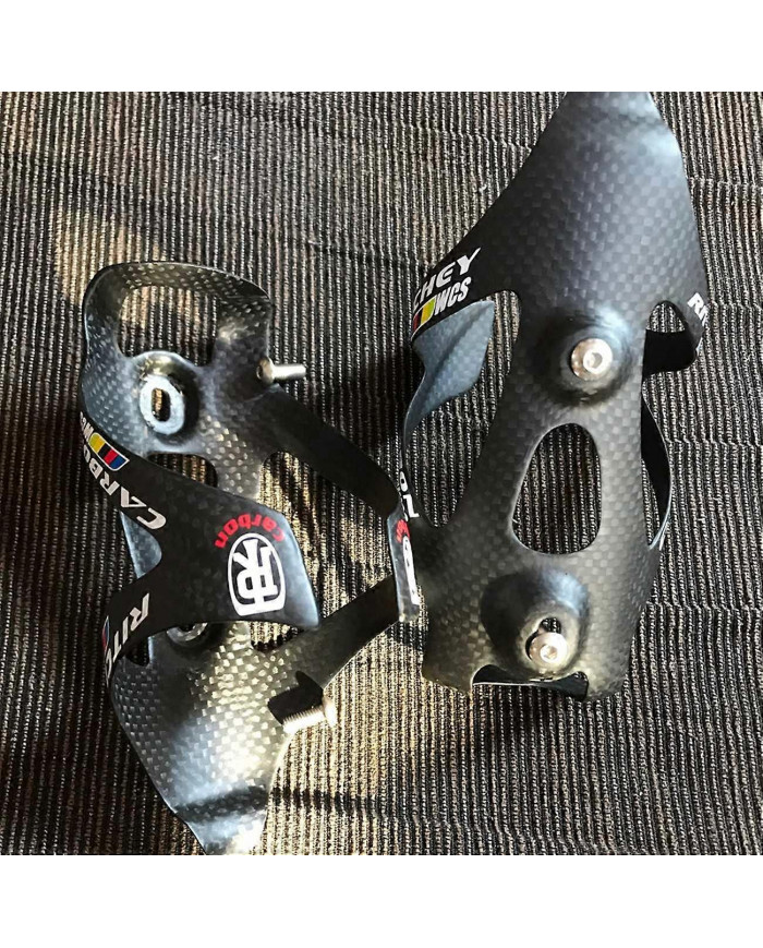 Porte-bidon de vélo de route VTT 3K Porte-bidon en fibre de carbone ultra léger 24G lumineux, 2pcs