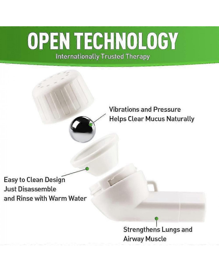 Exerciseur pulmonaire et éliminateur de mucus - Mucus naturellement clair avec l’appareil d’exercice respiratoire, [...]