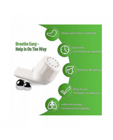 Exerciseur pulmonaire et éliminateur de mucus - Mucus naturellement clair avec l’appareil d’exercice respiratoire, [...]