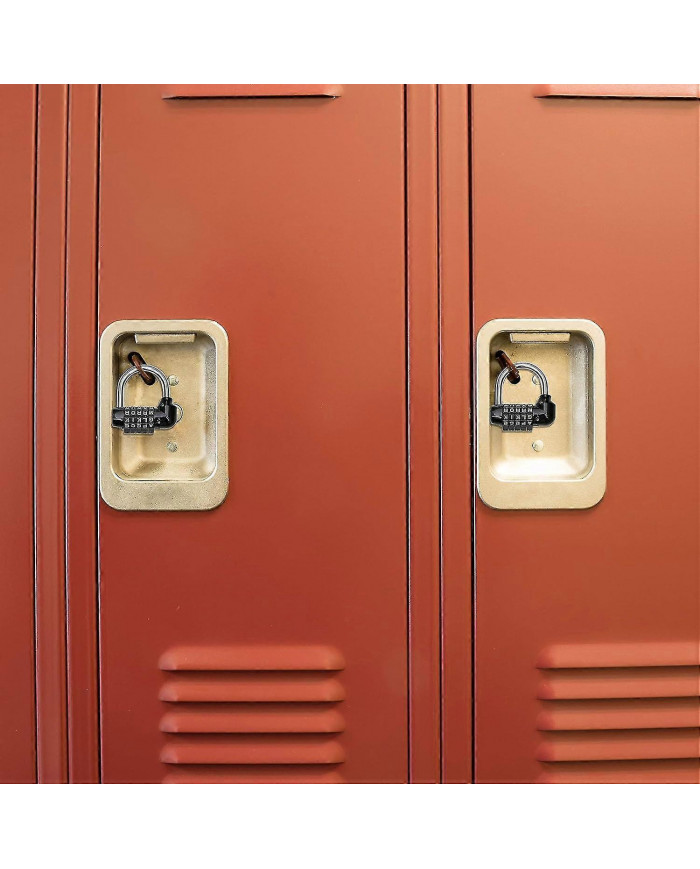 Cadenas à combinaison 5 lettres noir - serrures à combinaison - sac à dos pour ordinateur portable antivol de vélo [...]