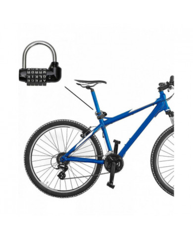 Cadenas à combinaison 5 lettres noir - serrures à combinaison - sac à dos pour ordinateur portable antivol de vélo [...]