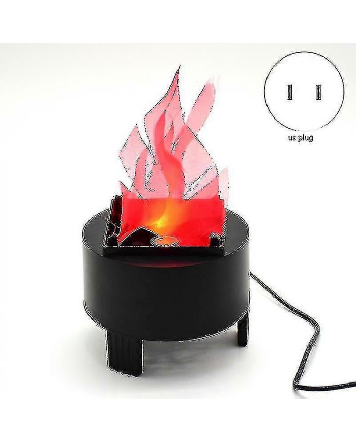 Led Fire Flame Effect Light Artificiel Électrique Flicker Campfire Lamp Party Decor Supplies For Bar