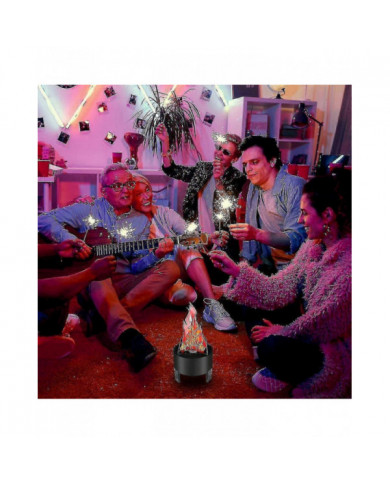 Led Fire Flame Effect Light Artificiel Électrique Flicker Campfire Lamp Party Decor Supplies For Bar