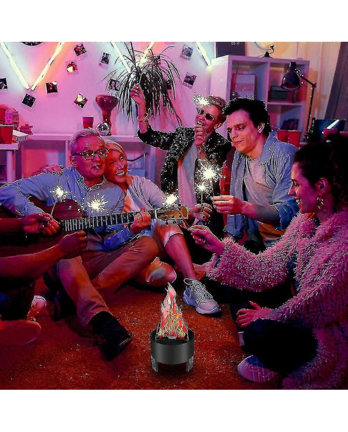 Led Fire Flame Effect Light Artificiel Électrique Flicker Campfire Lamp Party Decor Supplies For Bar