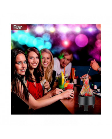 Led Fire Flame Effect Light Artificiel Électrique Flicker Campfire Lamp Party Decor Supplies For Bar