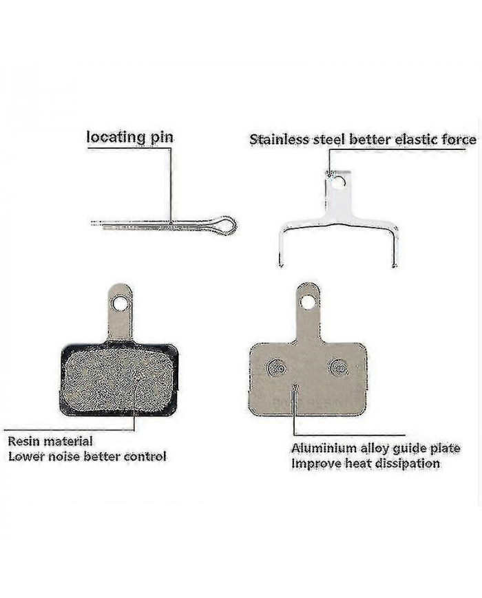 Plaquettes de frein à disque en résine Shimano B01s / g01s - Emballage de boîte de vente au détail