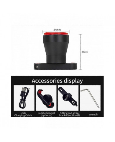 Antusi Bicycle Rear Light Automatic Brake Induction Taillight