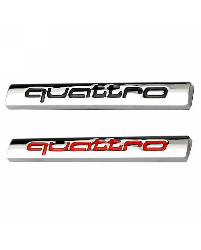 Quattro Logo En Métal De Voiture De Voiture De Voiture Emblème Emblème Autocollant Décor Pour A4l A6l Mengxi