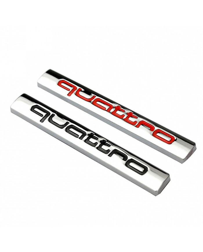 Quattro Logo En Métal De Voiture De Voiture De Voiture Emblème Emblème Autocollant Décor Pour A4l A6l Mengxi