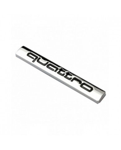 Quattro Logo En Métal De Voiture De Voiture De Voiture Emblème Emblème Autocollant Décor Pour A4l A6l Mengxi