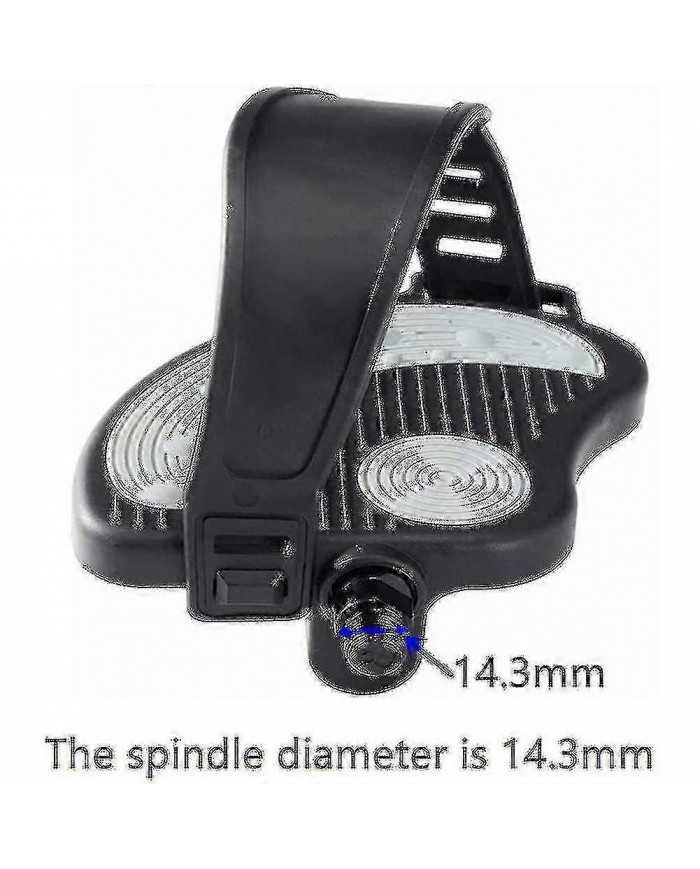 Pédales de vélo d’exercice avec sangles pour vélo de spin et vélo d’exercice stationnaire intérieur, 9/16 pouces