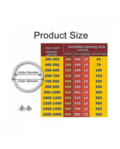 Roulement de plateau tournant en métal, base pivotante ronde, rotatif 360, roulements à billes à une rangée, pour [...]