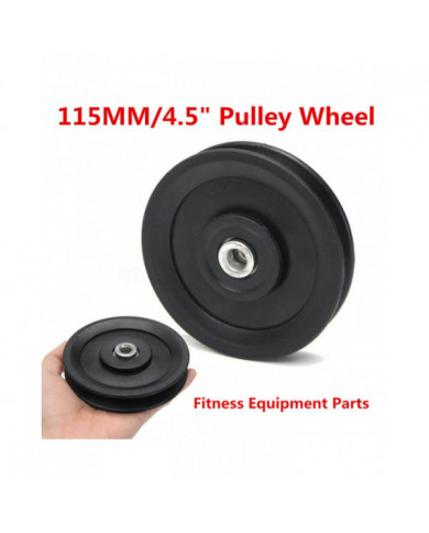4pcs 4.5"/115MM Universal Nylon Bearing Pulley Wheel Cable Gym Fitness Equipment