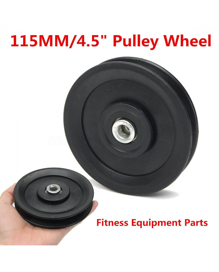 4pcs 4.5"/115MM Universal Nylon Bearing Pulley Wheel Cable Gym Fitness Equipment