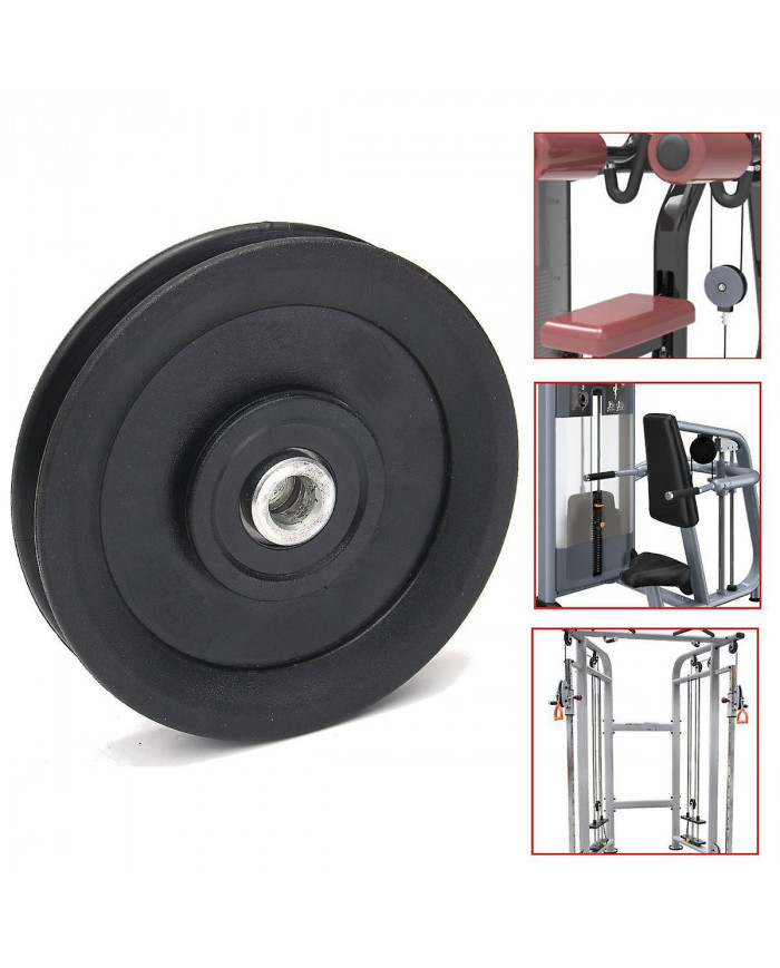 4pcs 4.5"/115MM Universal Nylon Bearing Pulley Wheel Cable Gym Fitness Equipment