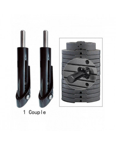 2x Pile De Poids Proche Équipement De Gym Poids De Charge Goupille Universel Portable Multifonction Accessoires [...]