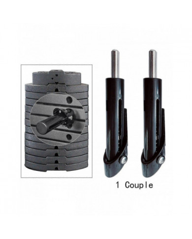 2x Pile De Poids Proche Équipement De Gym Poids De Charge Goupille Universel Portable Multifonction Accessoires [...]