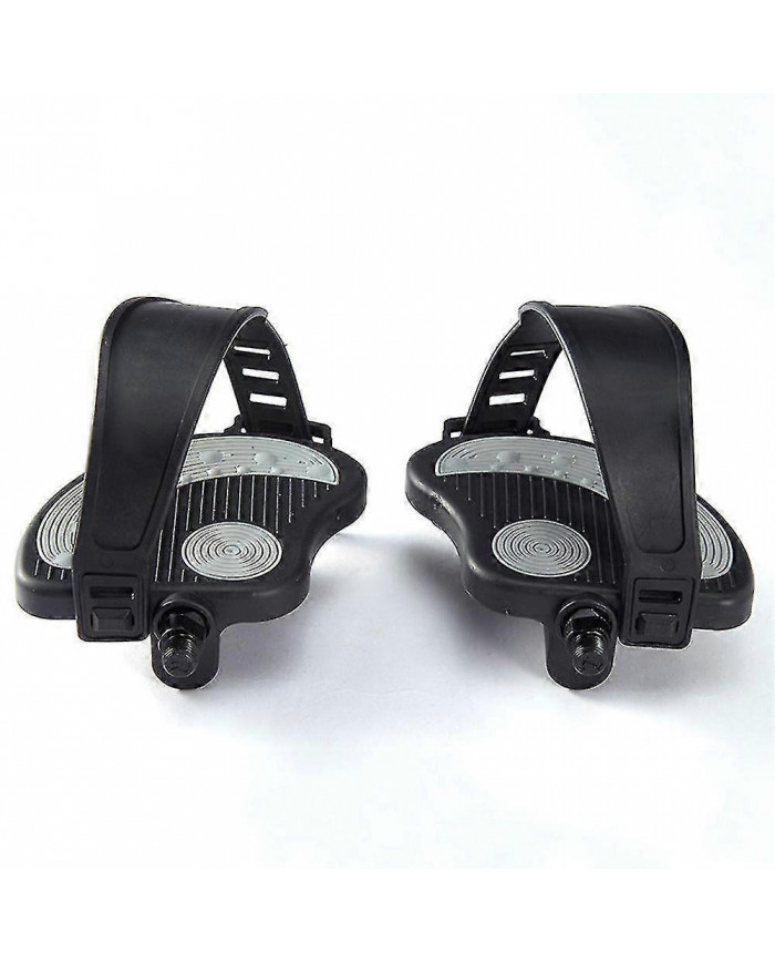 Pédales De Vélo D’exercice Avec Sangles Pour Vélo De Spin Et Vélo D’exercice Stationnaire D’intérieur, 1/2 Inch-yvan