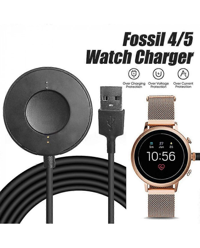 Chargeur compatible avec Fossil Gen 5 / Gen4 / Fossil Skagen Falster 2 Sports Smartwatch Chargeur rapide magnétique