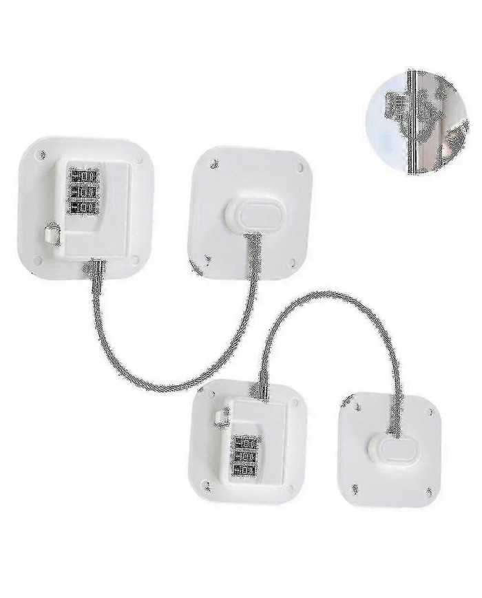 Serrure de réfrigérateur à 2 paquets Serrure de réfrigérateur à combinaison robuste