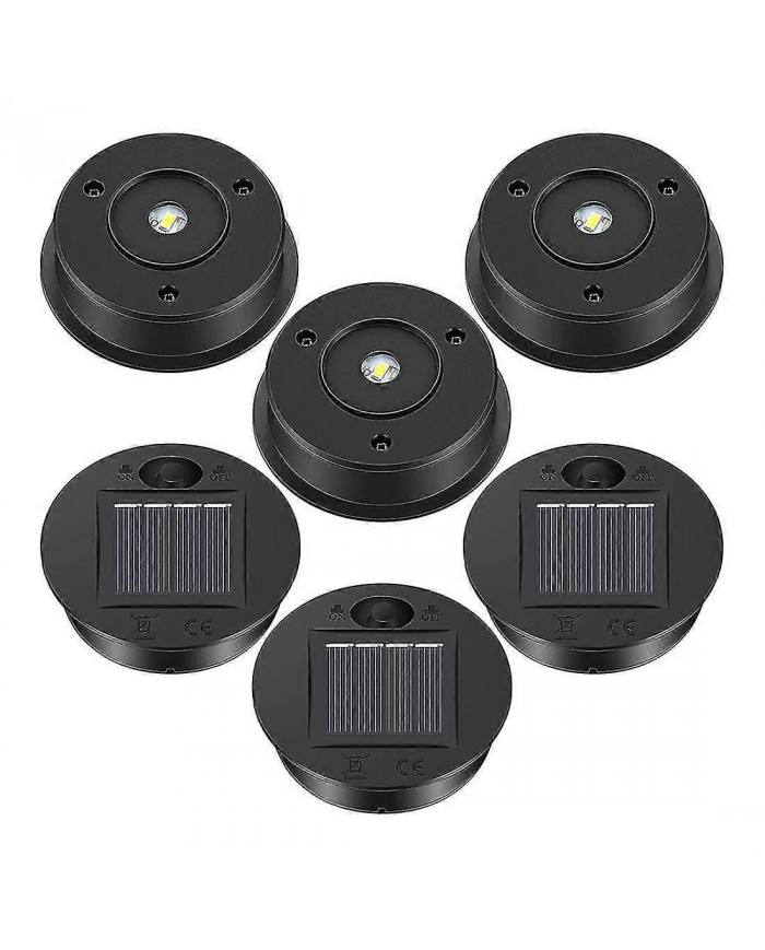6 Pcs Lampes Solaires Remplacement Top 7 Lumens Lanterne Solaire Pièces LED Panneau Solaire Lanterne Couvercle Lumières