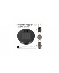 6 Pcs Lampes Solaires Remplacement Top 7 Lumens Lanterne Solaire Pièces LED Panneau Solaire Lanterne Couvercle Lumières