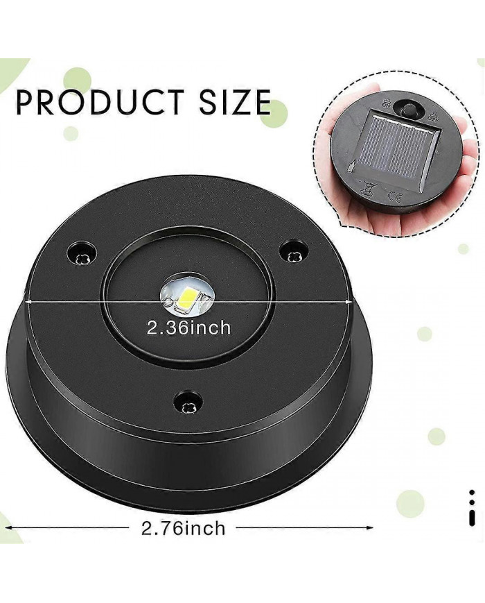 6 Pcs Lampes Solaires Remplacement Top 7 Lumens Lanterne Solaire Pièces LED Panneau Solaire Lanterne Couvercle Lumières