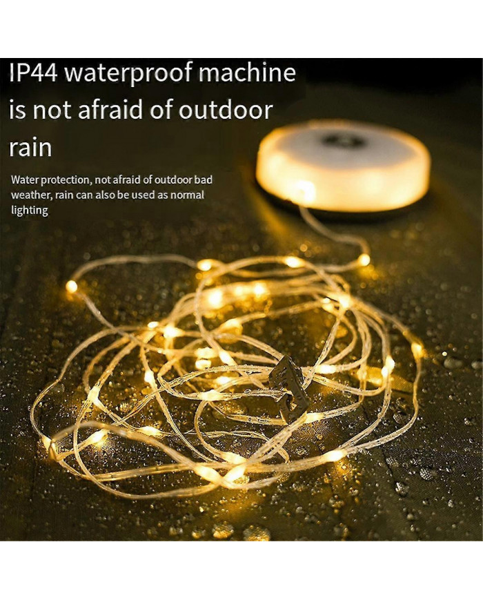 Guirlande lumineuse de camping, avec 8 modes réglables, lanterne de camping LED rechargeable, lumières de camping [...]