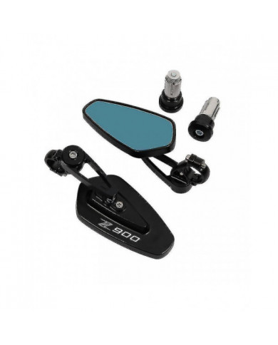 2024 For Kawasaki Z900 Z 900 Motorcycle Rear View Black Handle Bar End Side Rearview Mirrors