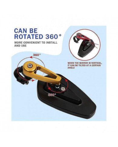 2024 For Kawasaki Z900 Z 900 Motorcycle Rear View Black Handle Bar End Side Rearview Mirrors