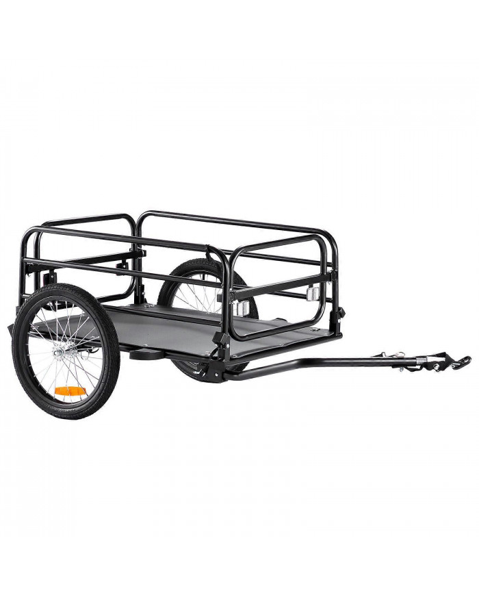 Remorque cargo pour vélo, capacité de charge de 160 lb, rangement compact pliable et dégagement rapide avec [...]