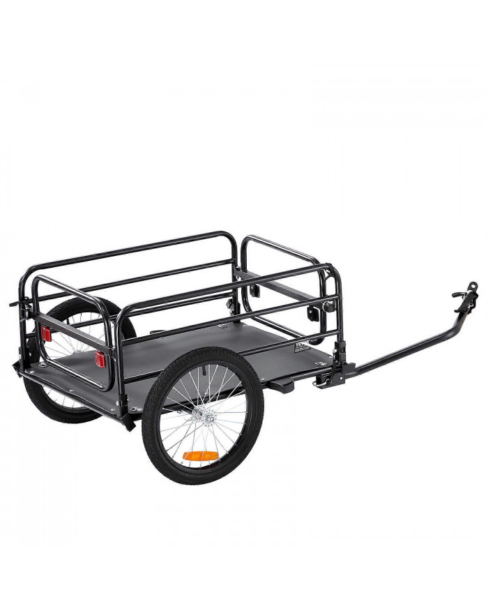 Remorque cargo pour vélo, capacité de charge de 160 lb, rangement compact pliable et dégagement rapide avec [...]
