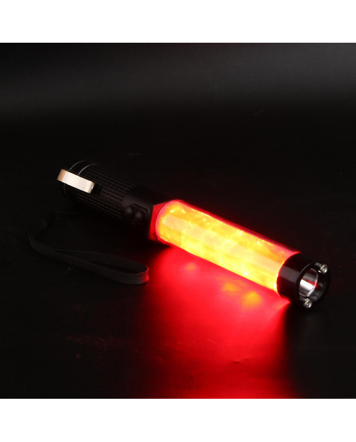 1pc 30cm Portable Led Lamp Fire Control Traffic Baton Whistle Broken Window Baton Emergency Roadside Beacon Magnet [...]