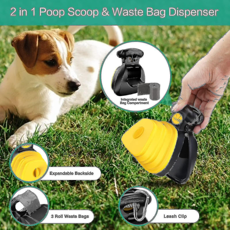Portable Pet Waste Pickup With Bag Dispense