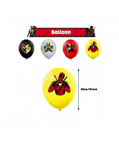 Deadpool & Wolverine Birthday Party Supplies Bannière Ballons Cake Toppers Set Decoration