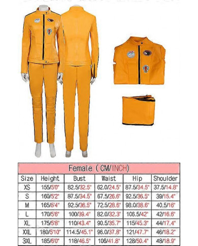 Kill Cos Bill La Mariée Cosplay Costume Adulte Filles Femmes Veste Pantalon RolePlay Tenues Halloween Carnaval [...]