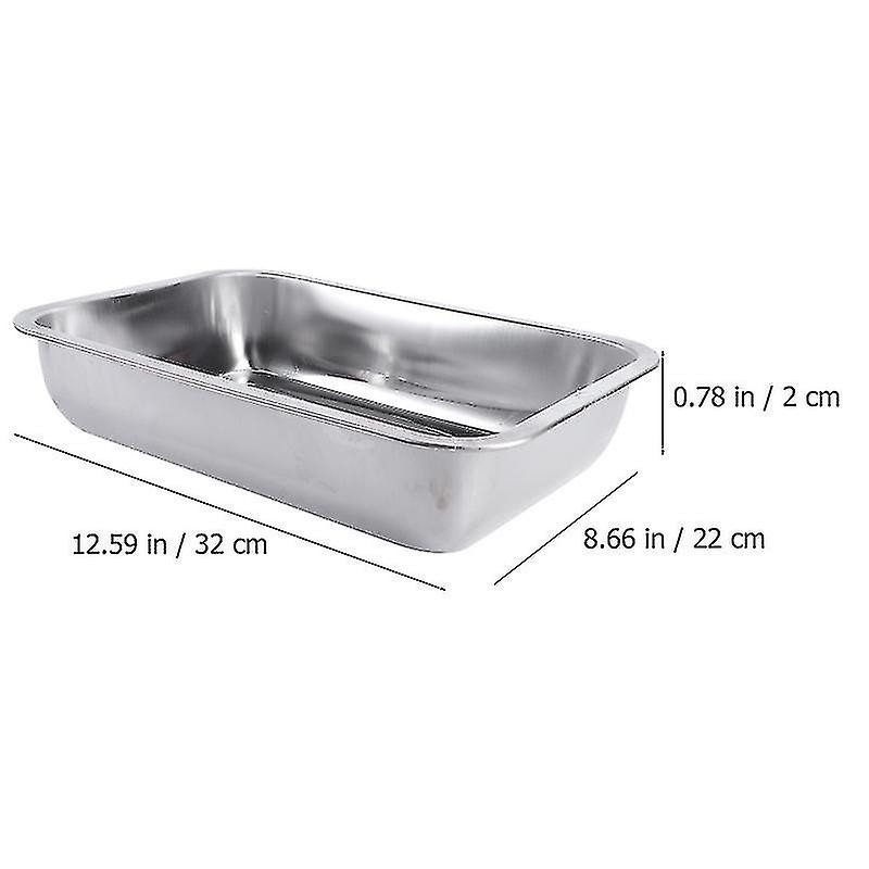 1pc Stainless Steel Pet Waste Dog Birds Urinary Tray Cage Accessory Silver