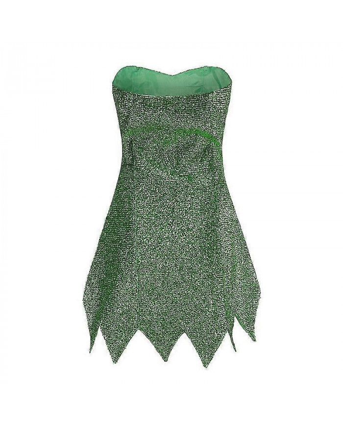 Pixie Tinker Bell Halloween Princess Cosplay Dress Tinkerbell Costume