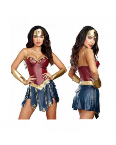 Wonder Woman Femmes Cosplay Costume Roleplay Party Fancy Dress Outfit Set