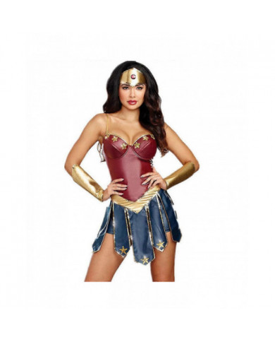 Wonder Woman Femmes Cosplay Costume Roleplay Party Fancy Dress Outfit Set