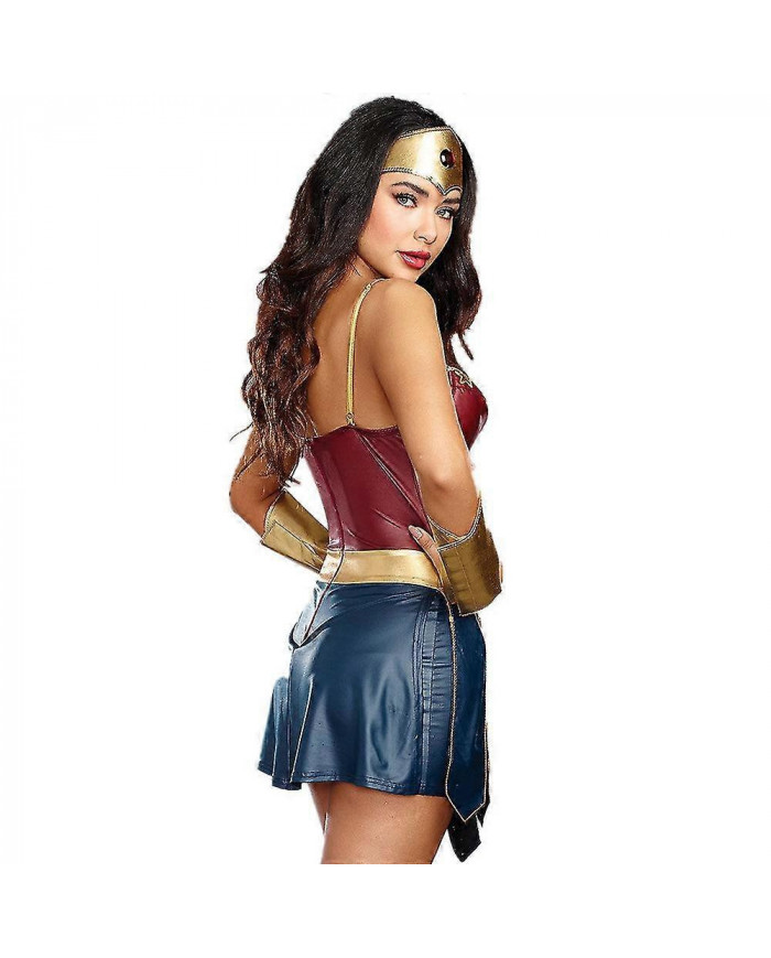 Wonder Woman Femmes Cosplay Costume Roleplay Party Fancy Dress Outfit Set