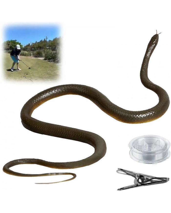 Farce de serpent avec clip de ficelle - Serpent sur une farce de corde qui poursuit les gens jouet, farce de [...]