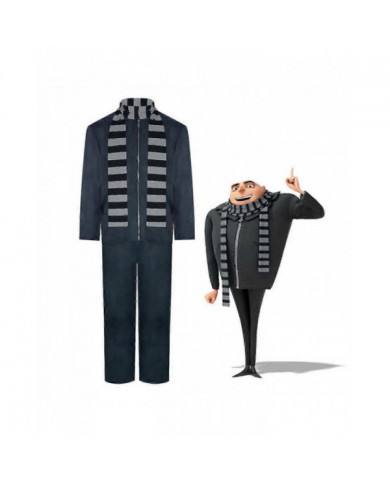 2024 Film Gru Cosplay Costume Manteau Pantalon Écharpe pour hommes Homme Déguisement Habillage Fête Fantaisie [...]