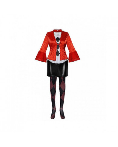 2024 Film Suicide Harley Cosplay Costumes Femmes Mode Rouge Manteau Chemise Cuir Jupe Bas Costumes Halloween [...]