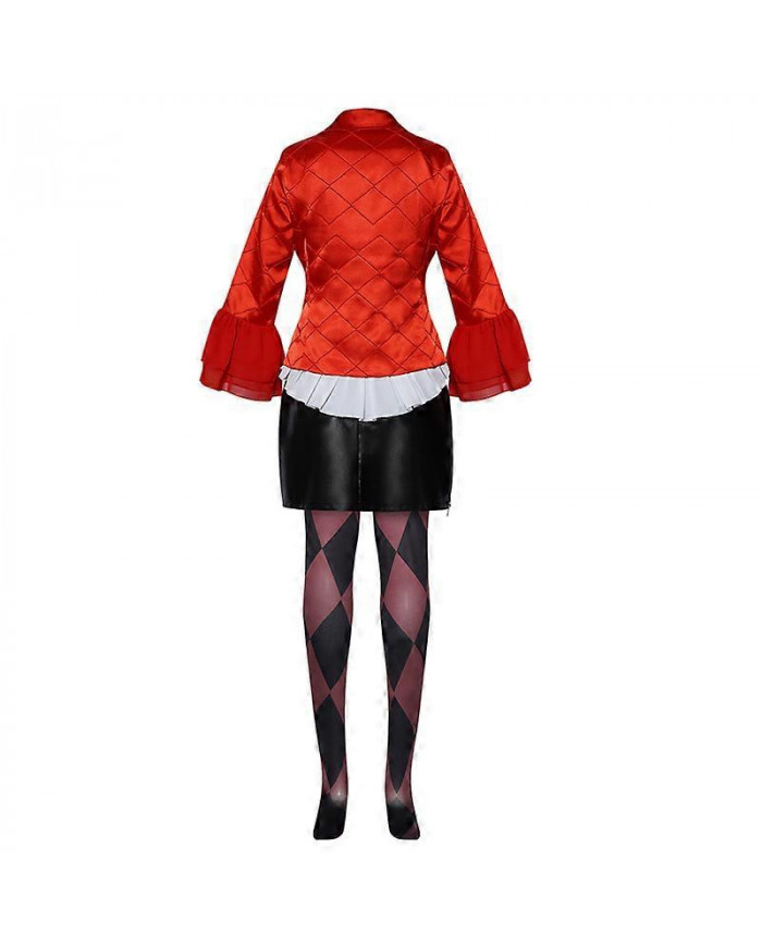 2024 Film Suicide Harley Cosplay Costumes Femmes Mode Rouge Manteau Chemise Cuir Jupe Bas Costumes Halloween [...]