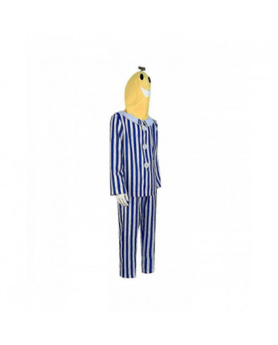 Bananes Adultes En Pyjama Costume Bleu Blanc Rayure Chemise Pantalon Avec Tête De Banane Hommes Femmes [...]