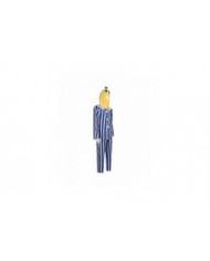 Bananes Adultes En Pyjama Costume Bleu Blanc Rayure Chemise Pantalon Avec Tête De Banane Hommes Femmes [...]