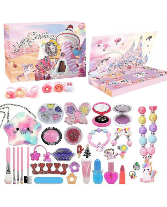 Calendrier de l’Avent de Noël 36/88pcs, calendrier de compte à rebours 2024 pour les enfants, boîte-cadeau de 24 jours