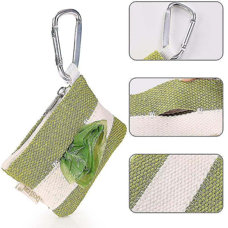 Portable Dog Poop Biodegradable Bag Dispenser Pouch Garbage Bags