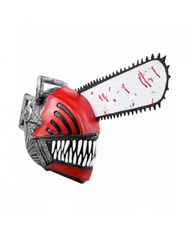 Chainsaw Man Mask Horror Scary Latex Headgear Mask For Halloween Cosplay Party Supplies